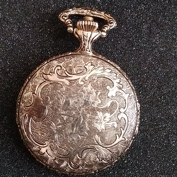 Gold train pocket watch - Picture 2 of 2